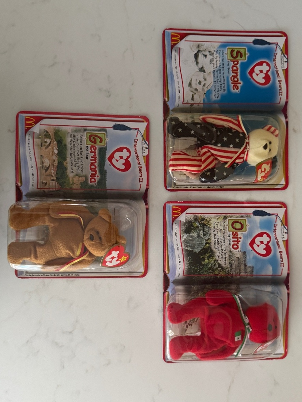 Full Set Ty Teenie Beanies International Bears II